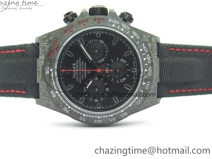 MiroTime 0104 Daytona DIW Carbon Noob 1:1 Best Edition Black Dial on Nylon Strap SA Modern 2611